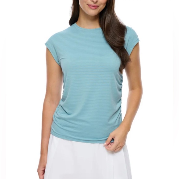 Lole Tops - NWT Lolë Ruched Side Active Tee 💙✨ Flattering Fit + Everyday Comfort